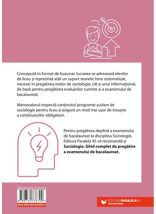 Copertă produs Memorator de sociologie pentru liceu - gallery big 2