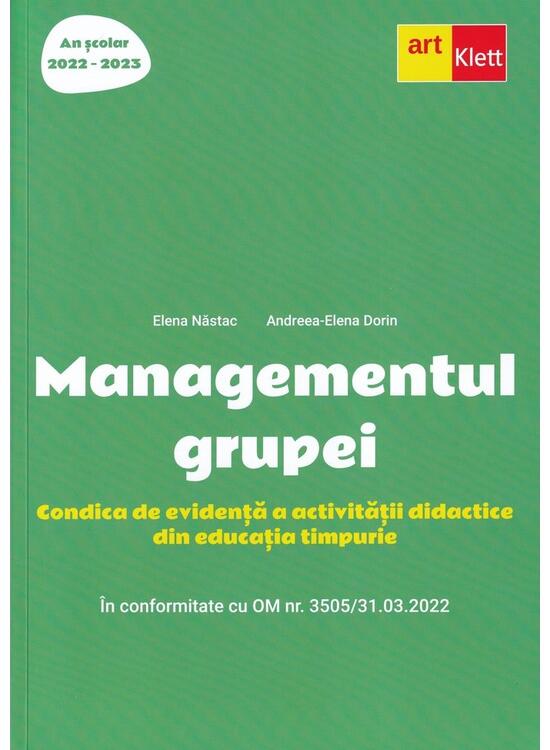 Copertă produs Managementul grupei. Condica de evidență a activității didactice din educația timpurie - gallery big 1