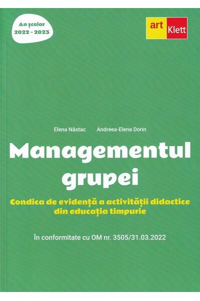 Managementul grupei. Condica de evidență a activității didactice din educația timpurie (2022-2023)