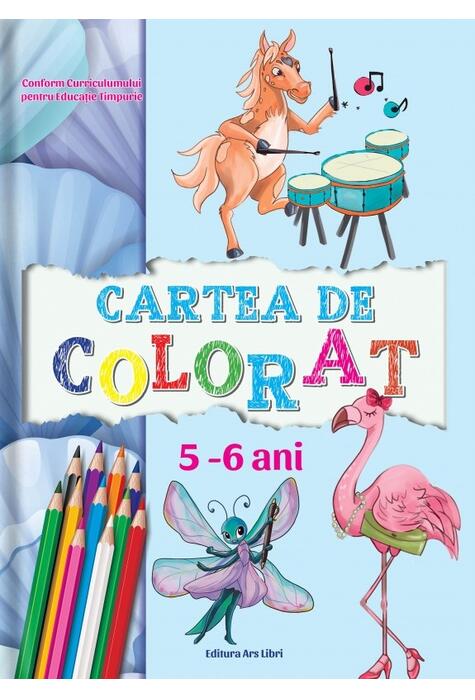 Copertă produs Cartea de colorat | 5-6 ani