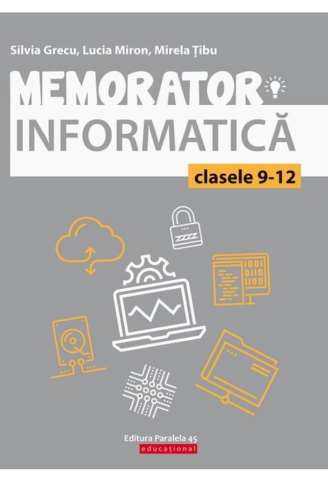 Copertă produs Memorator de informatică pentru clasele IX-XII. Limbajul C++