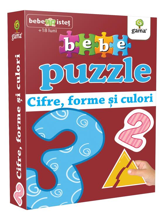 Copertă produs Bebe Puzzle - Cifre, forme si culori - gallery big 1