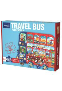 Copertă produs Puzzle Arthink Autobuz cu Etaj, 128 Piese