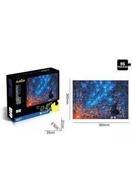 Copertă produs Puzzle Fosforescent Arthink Cer &Icirc;nstelat, 96 Piese