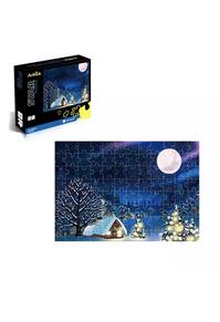 Copertă produs Puzzle Fosforescent Arthink Noapte de Iarnă, 96 Piese