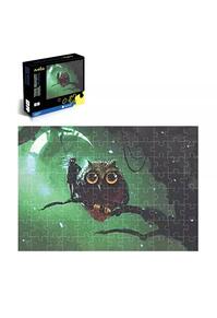 Copertă produs Puzzle Fosforescent Arthink Bufnița uriașă, 96 Piese
