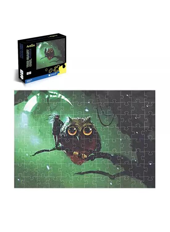 Copertă produs Puzzle Fosforescent Arthink Bufnița uriașă, 96 Piese - gallery big 1