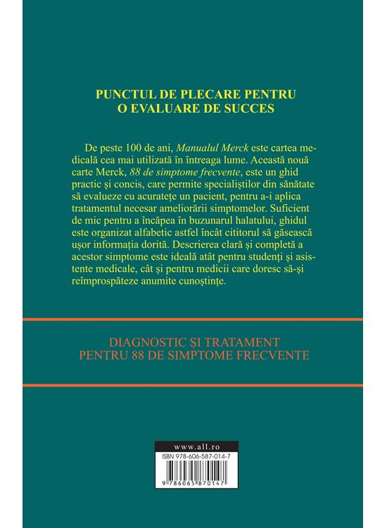 Copertă produs Manualul merck - 88 de simptome frecvente - gallery big 2
