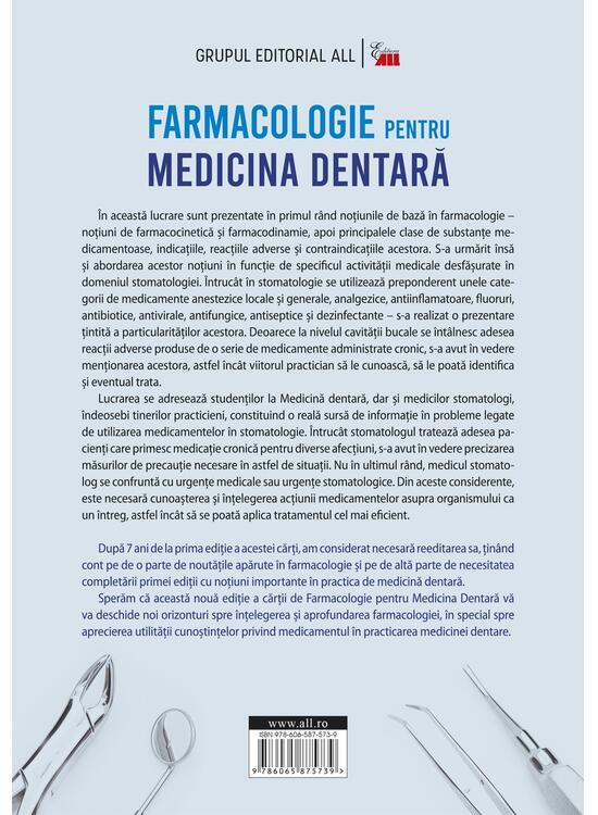 Copertă produs Farmacologie pentru medicina dentară - gallery big 2