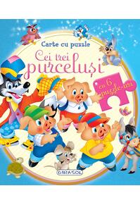 Copertă produs Carte cu puzzle. Cei trei purceluși