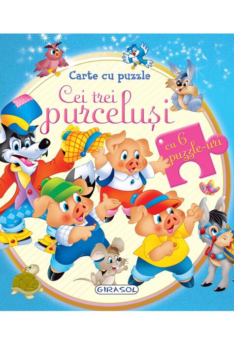 Copertă produs Carte cu puzzle. Cei trei purceluși