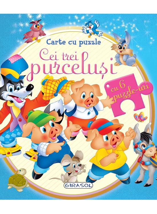 Copertă produs Carte cu puzzle. Cei trei purceluși - gallery big 1