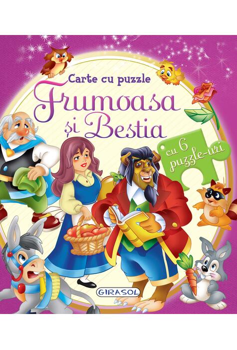 Copertă produs Carte cu puzzle. Frumoasa și Bestia