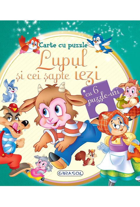 Copertă produs Carte cu puzzle. Lupul și cei șapte iezi