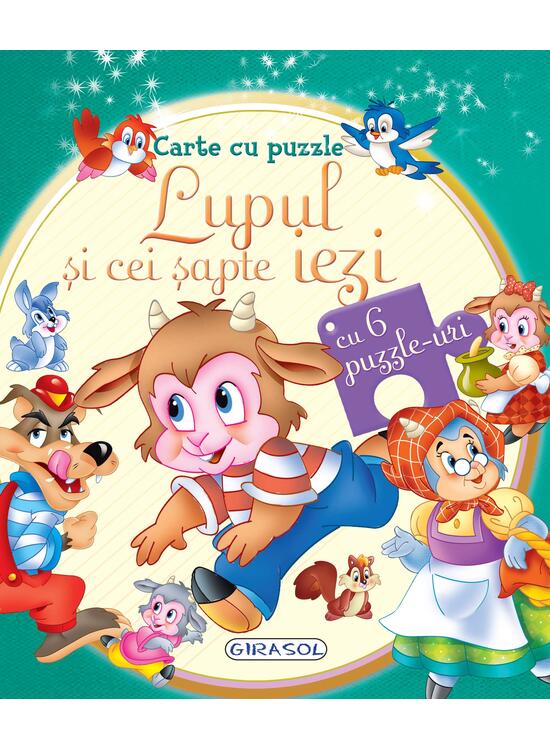Copertă produs Carte cu puzzle. Lupul și cei șapte iezi - gallery big 1