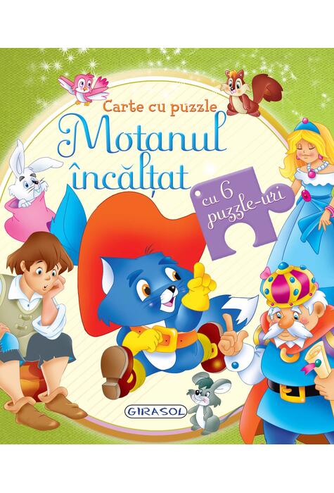 Copertă produs Carte cu puzzle. Motanul &icirc;ncălțat
