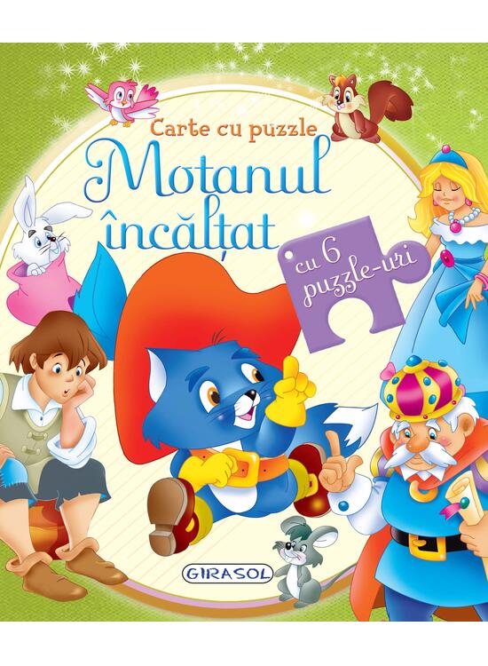 Copertă produs Carte cu puzzle. Motanul &icirc;ncălțat - gallery big 1