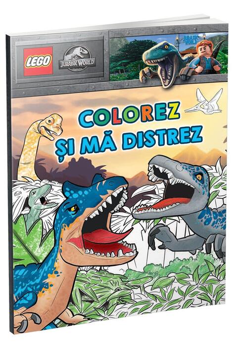 Copertă produs Colorez și mă distrez &icirc;n Jurassic World!