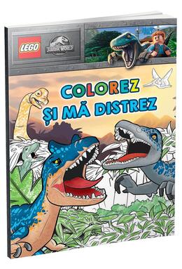 Copertă produs Colorez și mă distrez &icirc;n Jurassic World!