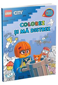Copertă produs Colorez și mă distrez &icirc;n Orașul LEGO!