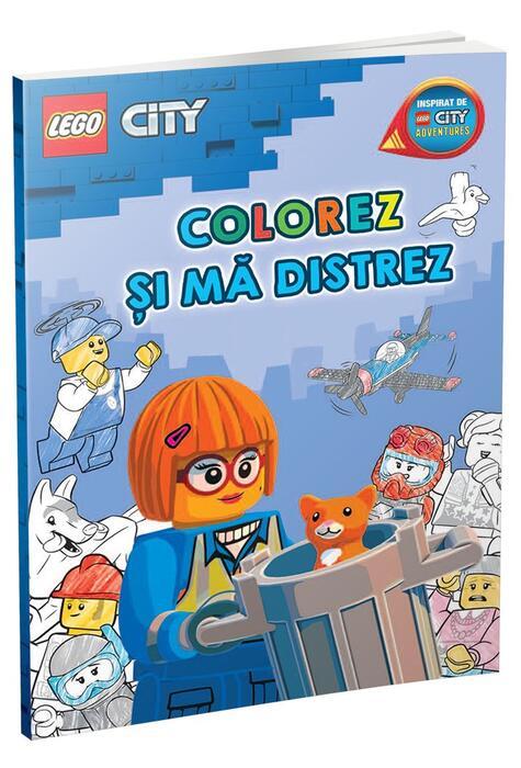 Copertă produs Colorez și mă distrez &icirc;n Orașul LEGO!