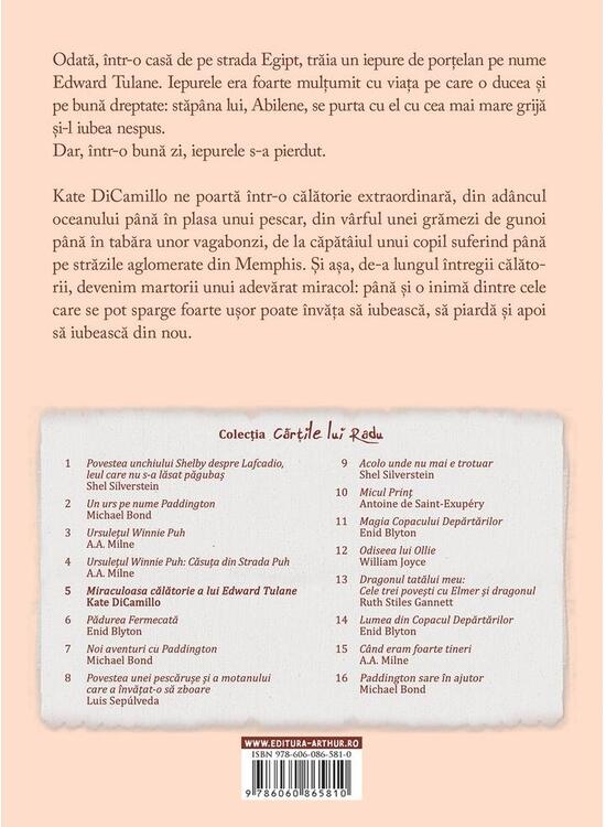 Copertă produs Miraculoasa călătorie a lui Edward Tulane - gallery big 2