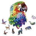 Copertă produs Puzzle de lemn, 94 piese &icirc;n formă de papagal - gallery small 