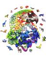 Copertă produs Puzzle de lemn, 94 piese &icirc;n formă de papagal - thumb 3
