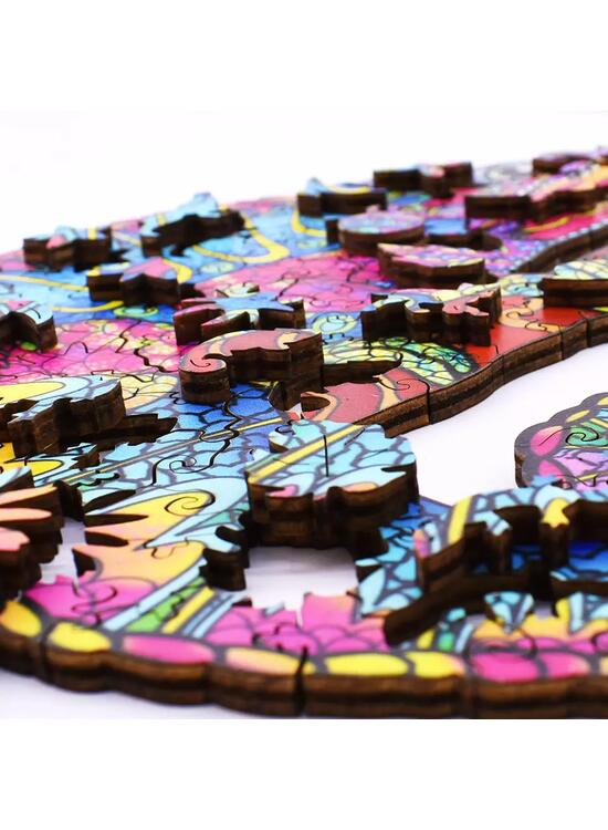 Copertă produs Puzzle de lemn, 94 piese &icirc;n formă de papagal - gallery big 4
