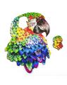 Copertă produs Puzzle de lemn, 94 piese &icirc;n formă de papagal - thumb 5