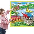 Copertă produs Poster Lavabil de Colorat - Lumea Dinozaurilor - gallery small 