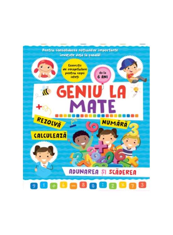 Copertă produs Geniu la mate &ndash; rezolvă, calculează, numără, adunarea și scăderea (Vol. 2) - gallery big 1