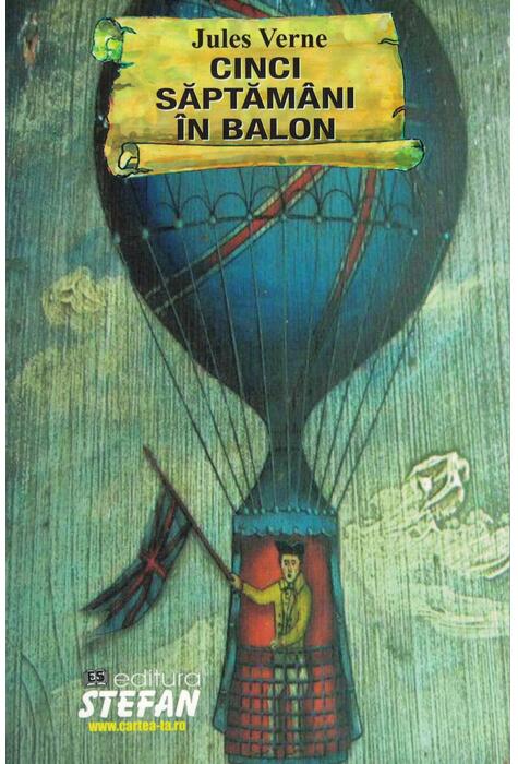 Copertă produs Cinci săptăm&acirc;ni &icirc;n balon