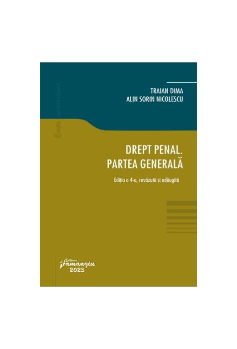 Copertă produs Drept penal. Partea generală