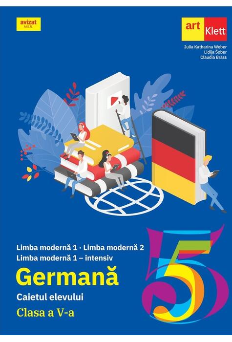 Copertă produs Limba Germană. Clasa a V-a. Caietul elevului