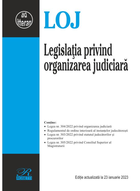 Copertă produs Legislația privind organizarea judiciară - gallery big 1