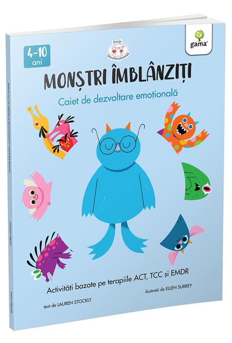 Copertă produs Activități bazate pe terapiile ACT, CBT și EMDR. Monștri &icirc;mbl&acirc;nziți (Vol. 2)