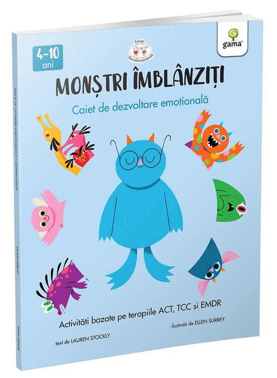 Copertă produs Activități bazate pe terapiile ACT, CBT și EMDR. Monștri &icirc;mbl&acirc;nziți (Vol. 2) - gallery big 1
