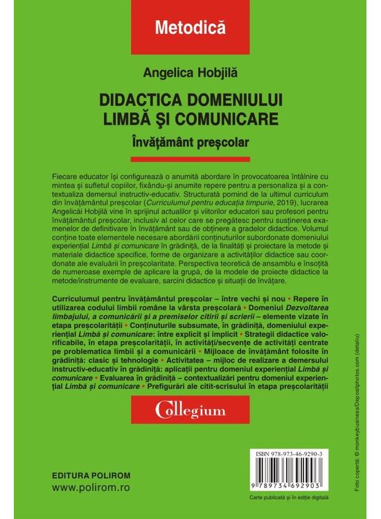 Copertă produs Didactica domeniului Limbă și comunicare - gallery big 2