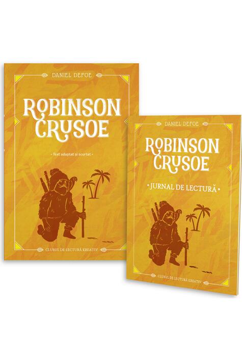 Copertă produs Robinson Crusoe + jurnal de lectură