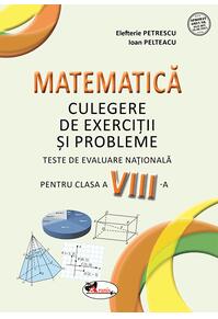 Copertă produs Matematică. Culegere de exerciții și probleme. Clasa a VIII-a