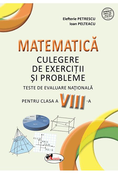 Copertă produs Matematică. Culegere de exerciții și probleme. Clasa a VIII-a