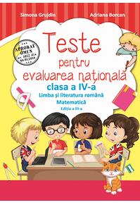 Copertă produs Teste pentru evaluarea națională clasa a IV-a. Limba romană și matematică