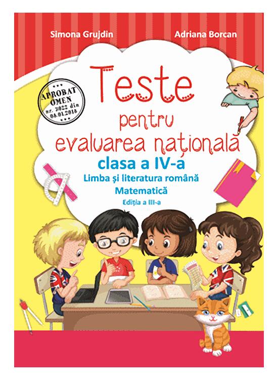 Copertă produs Teste pentru evaluarea națională clasa a IV-a. Limba romană și matematică - gallery big 1