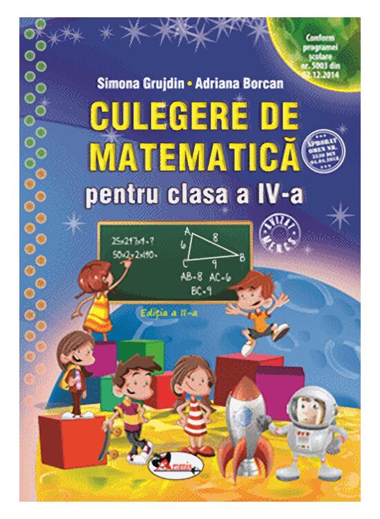 Copertă produs Culegere de matematică pentru clasa a IV-a - gallery big 1