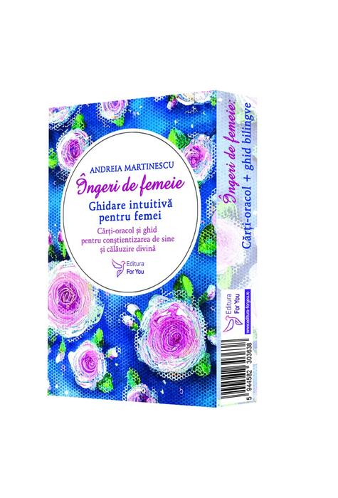 Copertă produs &Icirc;ngeri de femeie. Set ghid + cărți-oracol bilingve