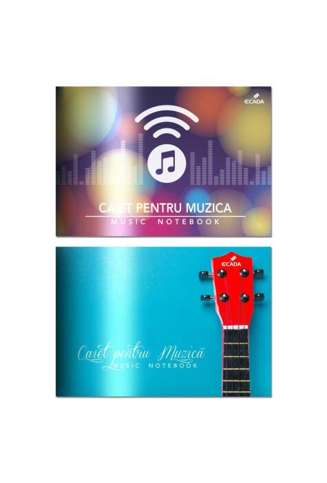 Copertă produs Caiet Muzică ECADA, 24 file, 17x24cm