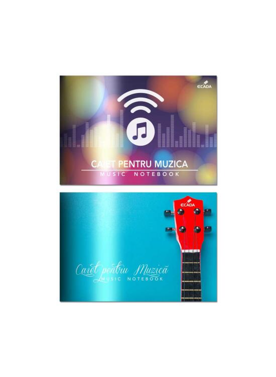 Copertă produs Caiet Muzică ECADA, 24 file, 17x24cm - gallery big 1