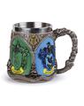 Copertă produs Harry Potter-Cană metalică Hogwarts Houses 350ml - thumb 1