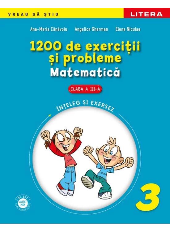 Copertă produs Matematică. 1200 de exerciţii şi probleme pentru clasa a III-a - gallery big 1